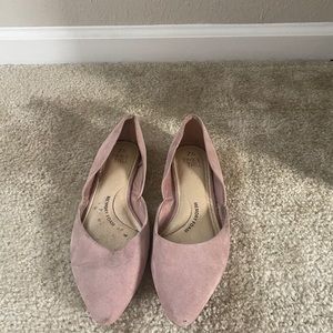 Pink flats